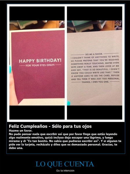 Si eres de los que le cuesta, esta es tu felicitación de cumpleaños.  Si eres de los que le cuesta, esta es tu felicitación de cumpleaños.
