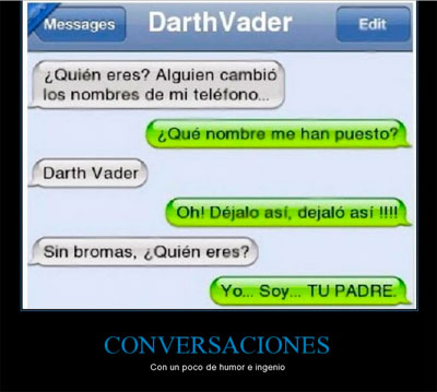 Los mensajes entre padres e hijos. 