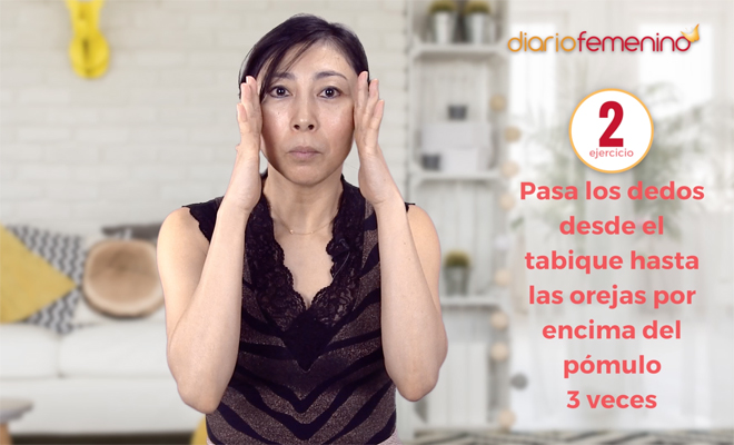 Ejercicio 2 de masaje facial Ejercicio 2 de masaje facial