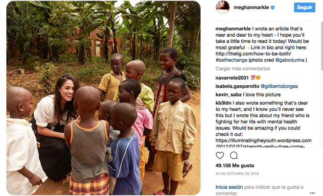 La vida secreta de Meghan Markle solidaria La vida secreta de Meghan Markle solidaria