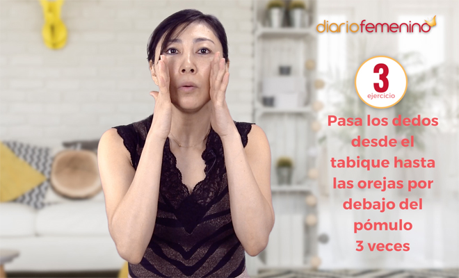 Ejercicio 3 de masaje facial Ejercicio 3 de masaje facial