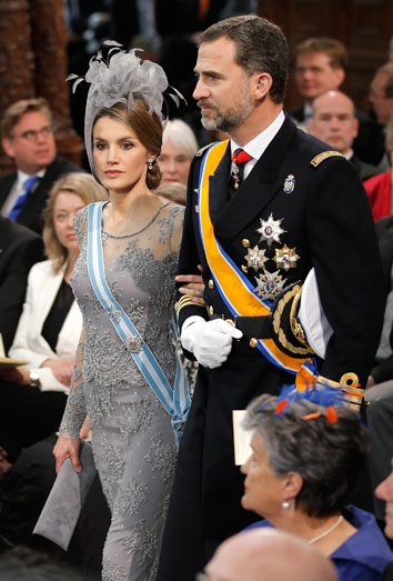 Letizia en la Coronación.