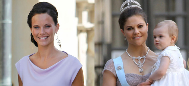 Sofia Hellqvist y Victoria de Suecia