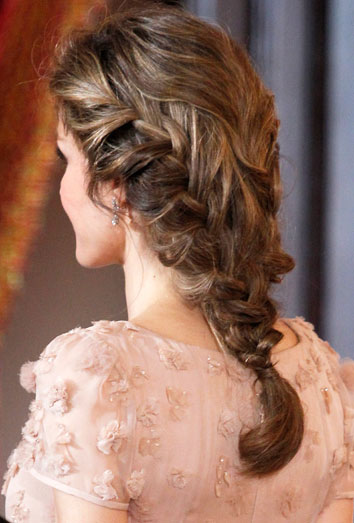Letizia y su trenza.