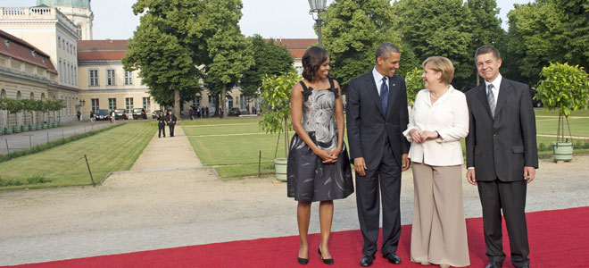 Michelle Obama y Angela Merkel