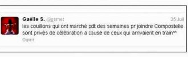 Tuit de la política belga sobre el accidente de Santiago Tuit de la política belga sobre el accidente de Santiago