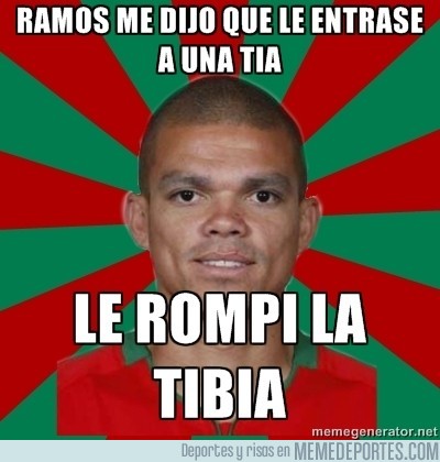 Pepe entrando a una tía