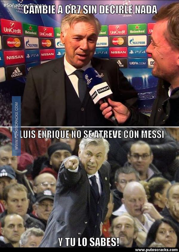 Los mensajes de Ancelotti a Luis Enrique