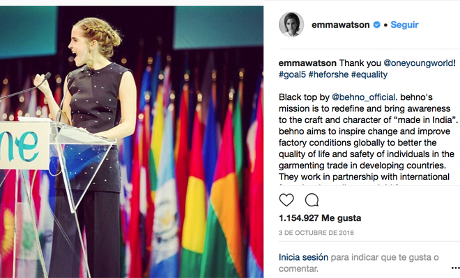 El feminismo de Emma Watson El feminismo de Emma Watson
