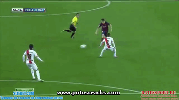 Pase con el tacón de Iniesta