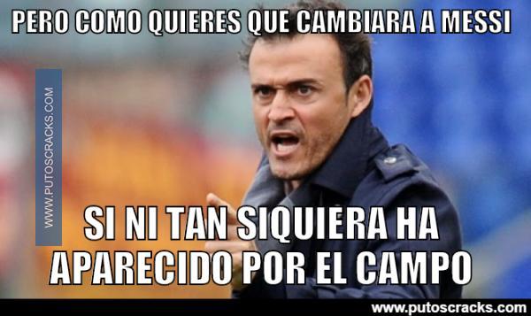 Luis Enrique busca a Messi