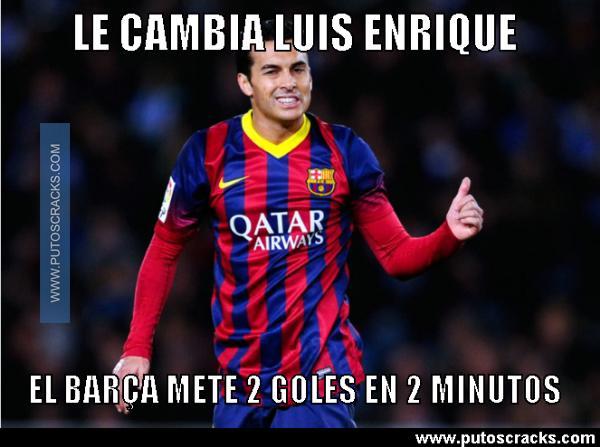 El Barça gana sin Pedro