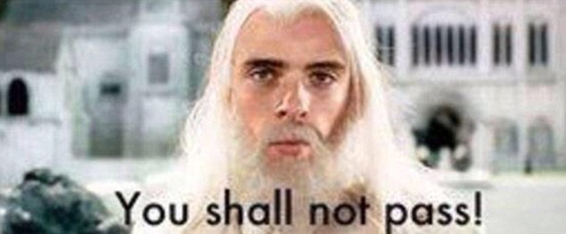 Meme de De Gea en la piel de Gandalf