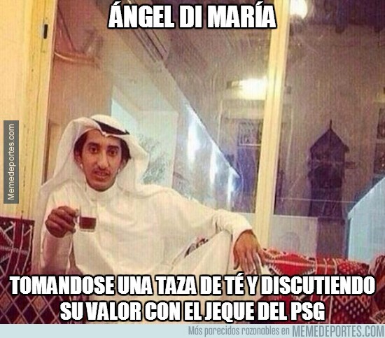 Meme Di María negociando con el PSG