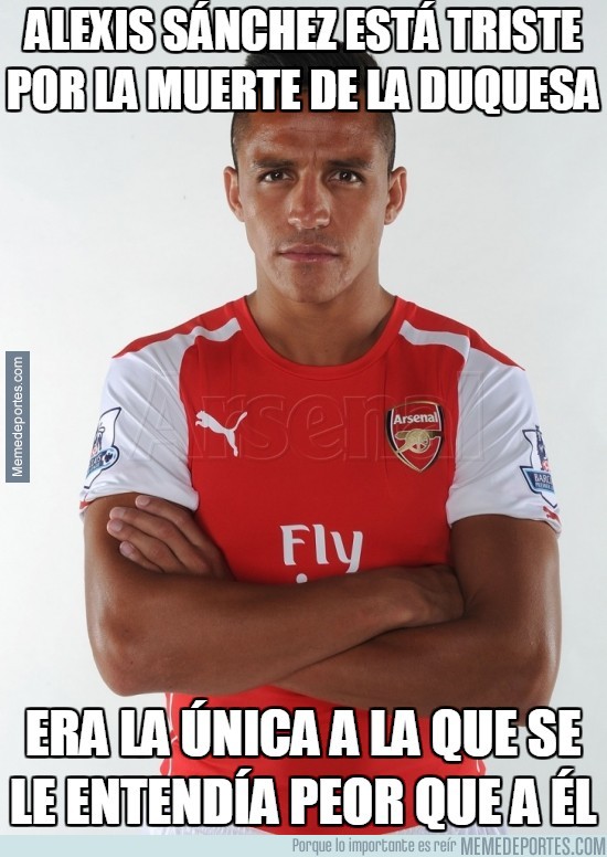 Meme de la Duquesa de Alba y Alexis Sánchez