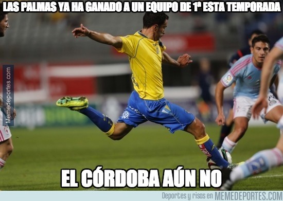 Meme de Las Palmas ha ganado a más equipos de primera que el Córdoba