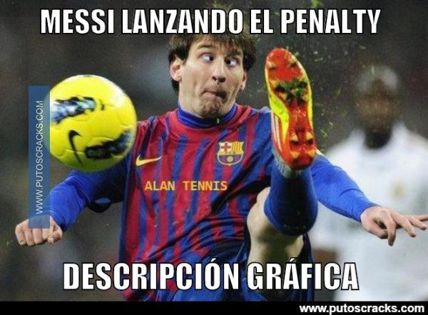 La técnica de Messi para tirar penaltis