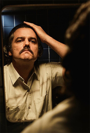 Pablo Escobar en la serie Narcos de Netflix