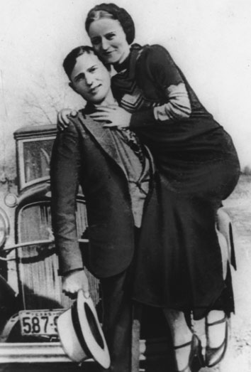 Historia de amor de Bonnie y Clyde