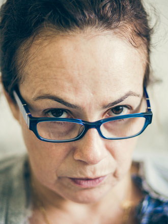 La cara típica de todas las madres de 'mucho ojo con lo que haces'. 