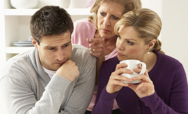 La relación de pareja y de suegra