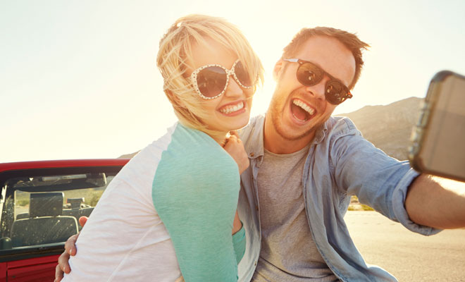 Los selfies de las parejas pesadas