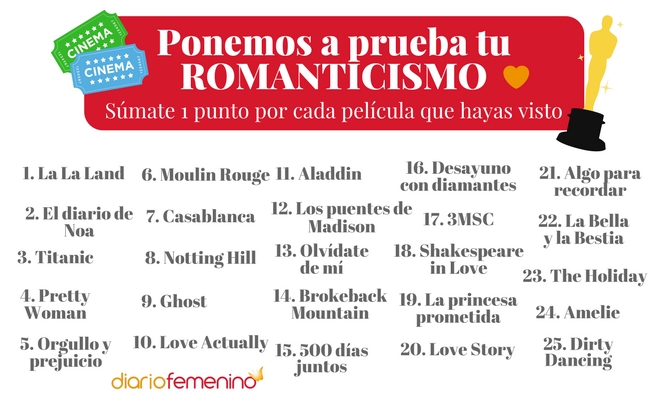 Segunda parte del test del amor más romántico Segunda parte del test del amor más romántico