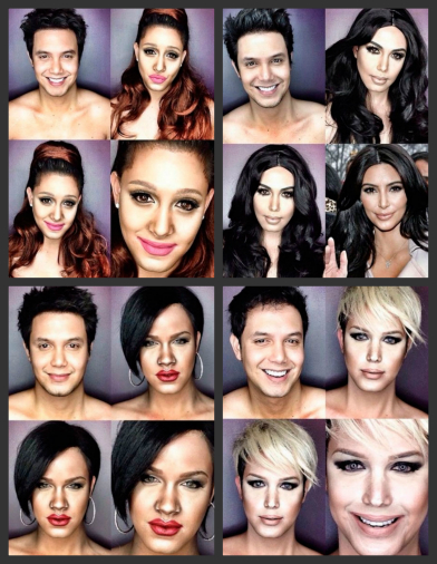 El espectacular cambio de un chico con maquillaje. El espectacular cambio de un chico con maquillaje.