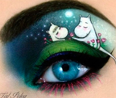 Maquillaje de fantasía para los ojos Maquillaje de fantasía para los ojos