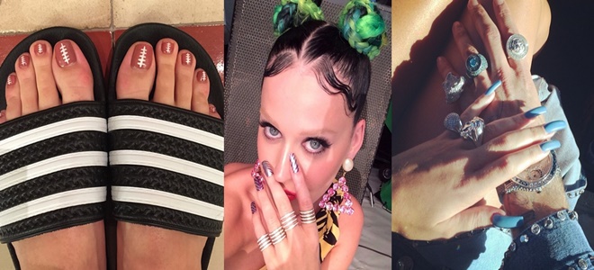 Katy Perry, uñas Diseño de uñas