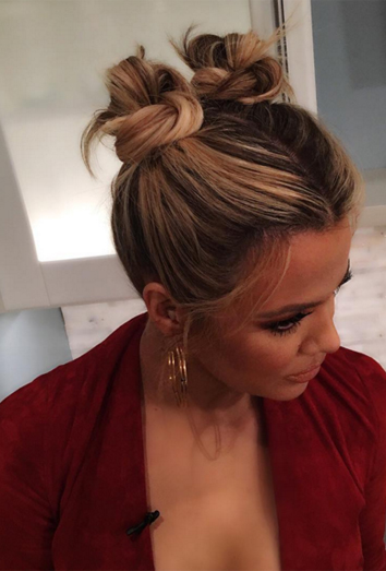 Los moños de Khloé Kardashian