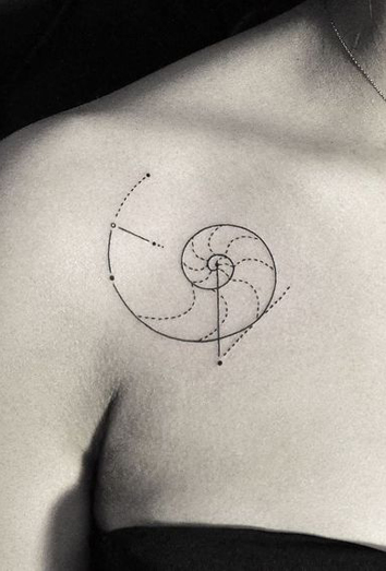 Círculo, triángulo y el significado de tatuajes geométricos