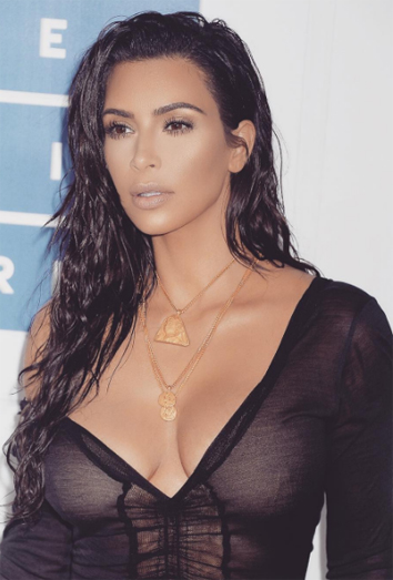 El pelo de playa de Kim Kardashian