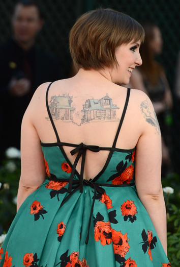Lena Dunham y sus tatuajes Lena Dunham y sus tatuajes