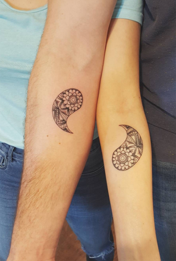El diseño de los tatuajes en pareja