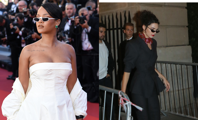 Bella Hadid y sus gafas de sol mini kendall y rihanna Bella Hadid y sus gafas de sol mini kendall y rihanna