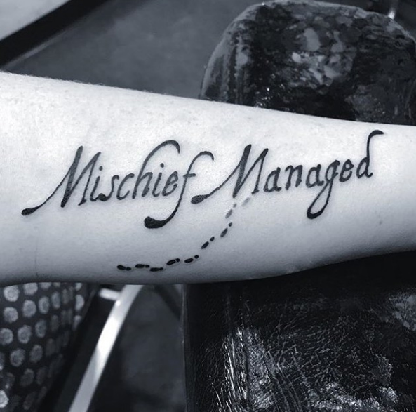 travesura y tatuajes inspirados en harry potter