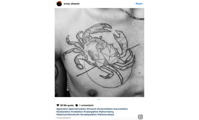 El tatuaje que más le pega a Cáncer El tatuaje que más le pega a Cáncer