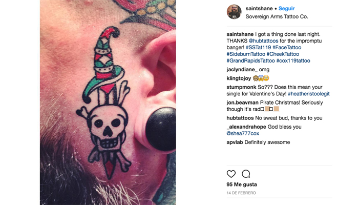 Tatuajes en la cara para no mirarte al espejo nunca más Tatuajes en la cara para no mirarte al espejo nunca más