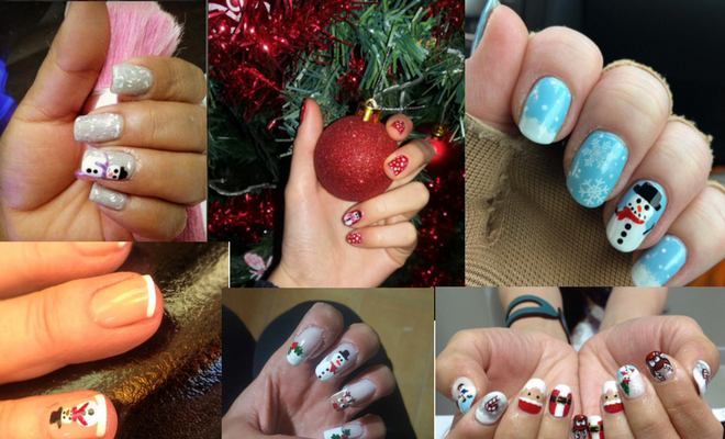 Más de 70 diseños de uñas de Navidad fáciles y divertidos