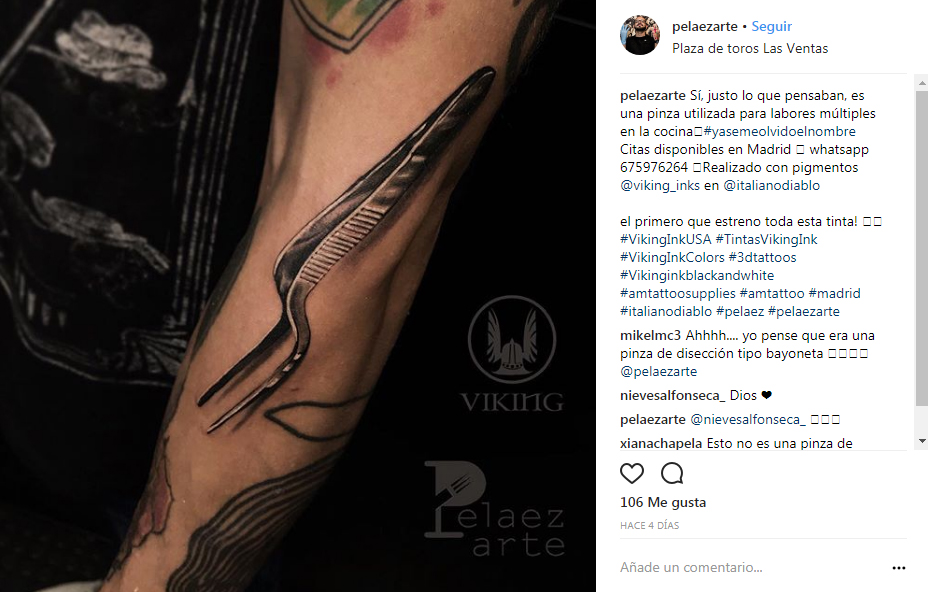 218171-3d tatuaje de pinzas en 3D