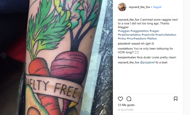 10 tatuajes con los que querrás ser vegetariano