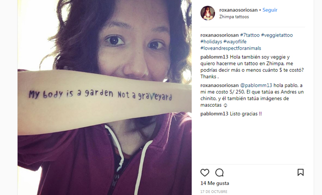 Tatuajes para hacer vegetariano