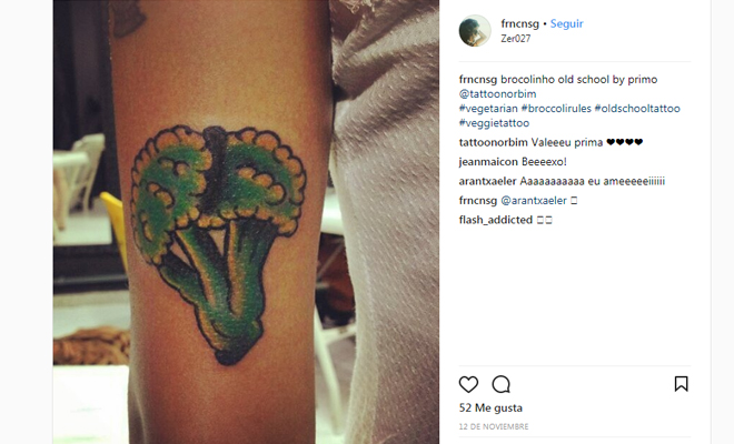 Tatuajes para hacer vegetariano
