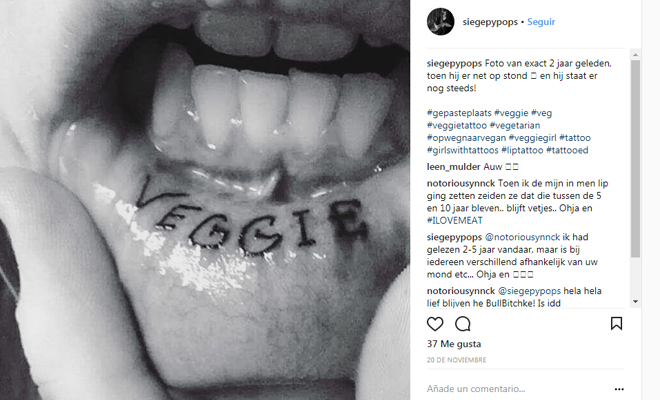 Tatuajes para hacer vegetariano