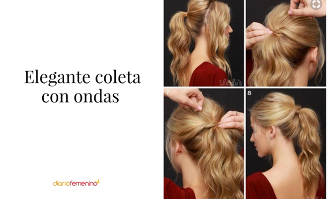 peinados de navidad con coleta 