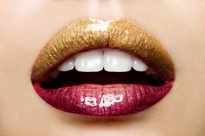 Ideas para tu maquillaje de fiesta: labios dorados Ideas para tu maquillaje de fiesta: labios dorados