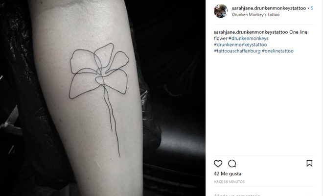 Tatuajes de una línea