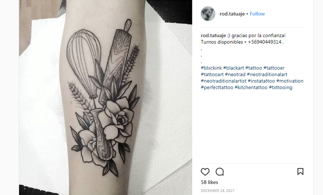 tatuajes, masterchef y cocina