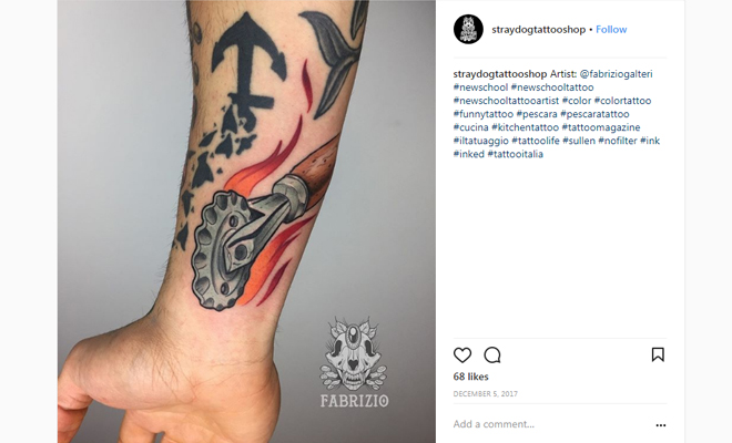 tatuajes y amantes de la cocina